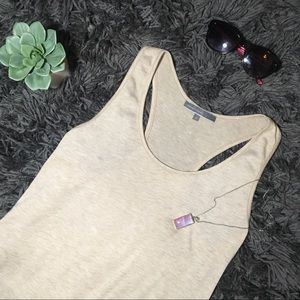 Emma’s Closet Beige Racerback Loose Tunic Tank